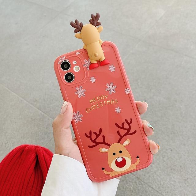 3D Christmas Deer Case