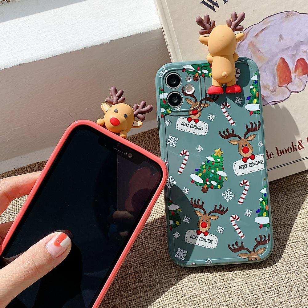 3D Christmas Deer Case