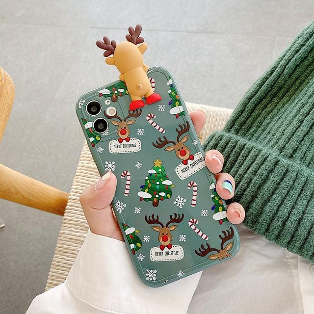 3D Christmas Deer Case