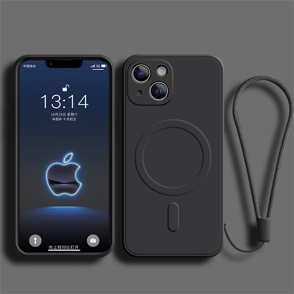 Black MagSafe Strap Case